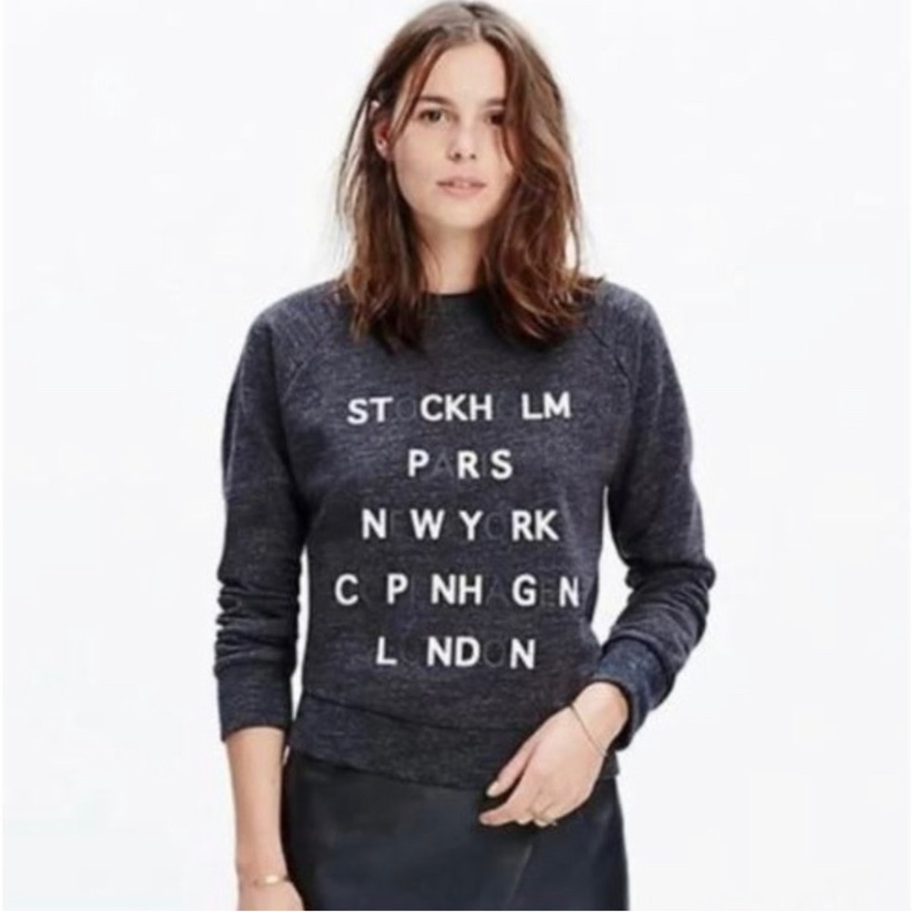 Madewell Grey Tour Guide Sweatshirt Size Small